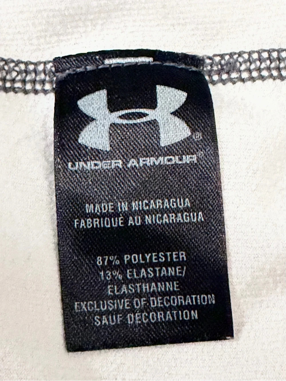 Under Armour ColdGear 1/4 Zip Running Top Thumbholes Grey Print - Small - Picture 10 of 10